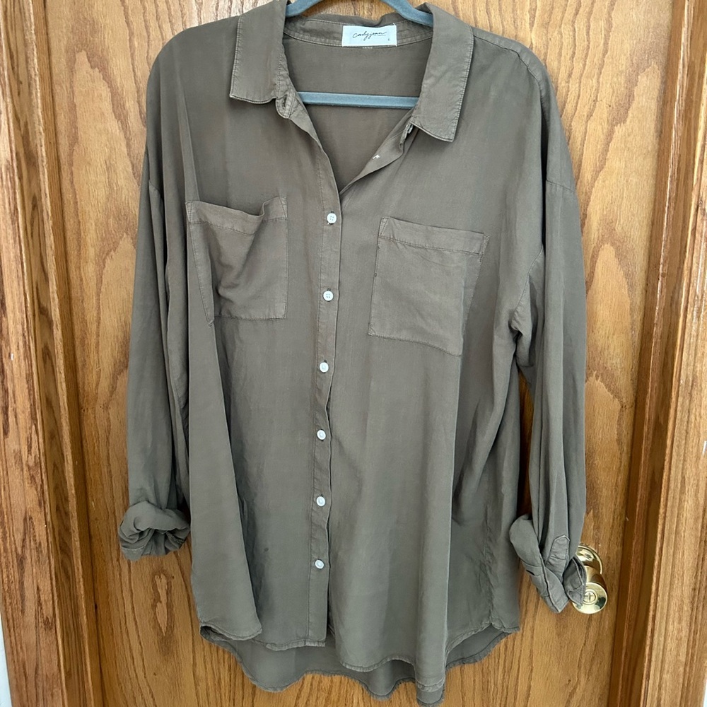 Carly Jean Green Carson button down